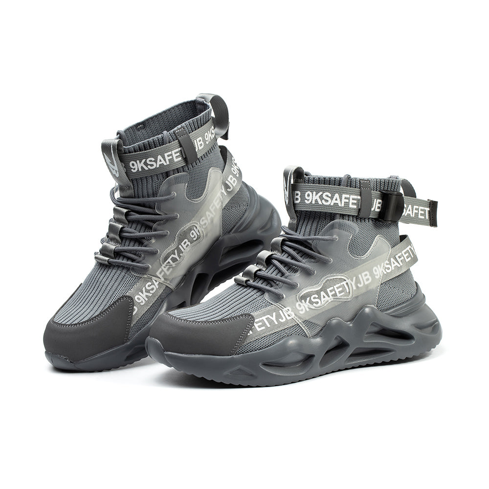 Anti-smashing and Anti-piercing Safety Shoes High-top Breathable Sports Shoes Work Shoes Decoration Workers Safety Protective Shoes