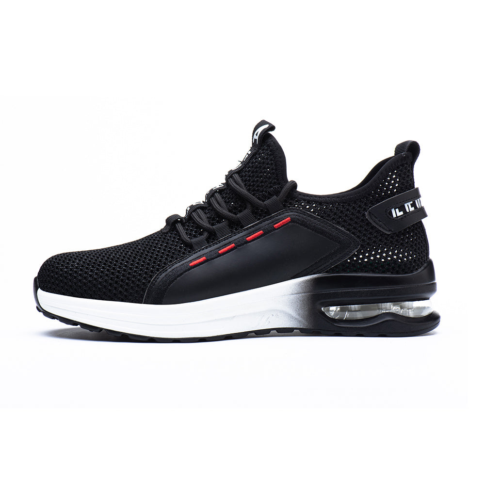 Mesh Flying Woven Breathable Sports Shoes Anti-smashing Anti-piercing Steel Toe Cap Safety Shoes Work Shoes