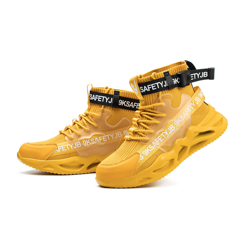 Anti-smashing and Anti-piercing Safety Shoes High-top Breathable Sports Shoes Work Shoes Decoration Workers Safety Protective Shoes