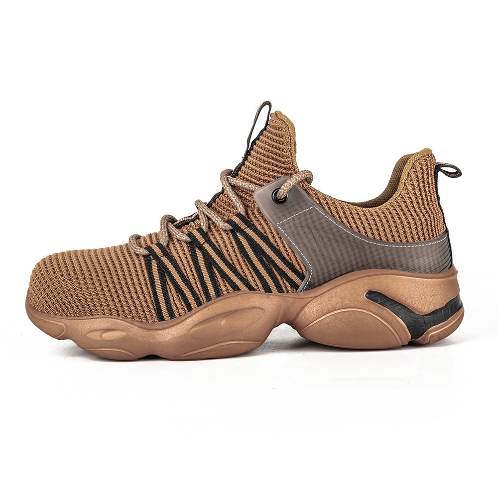 Summer Breathable Flying Woven Anti-smashing Anti-piercing Safety Shoes Deodorant Comfortable Non-slip Work Shoes
