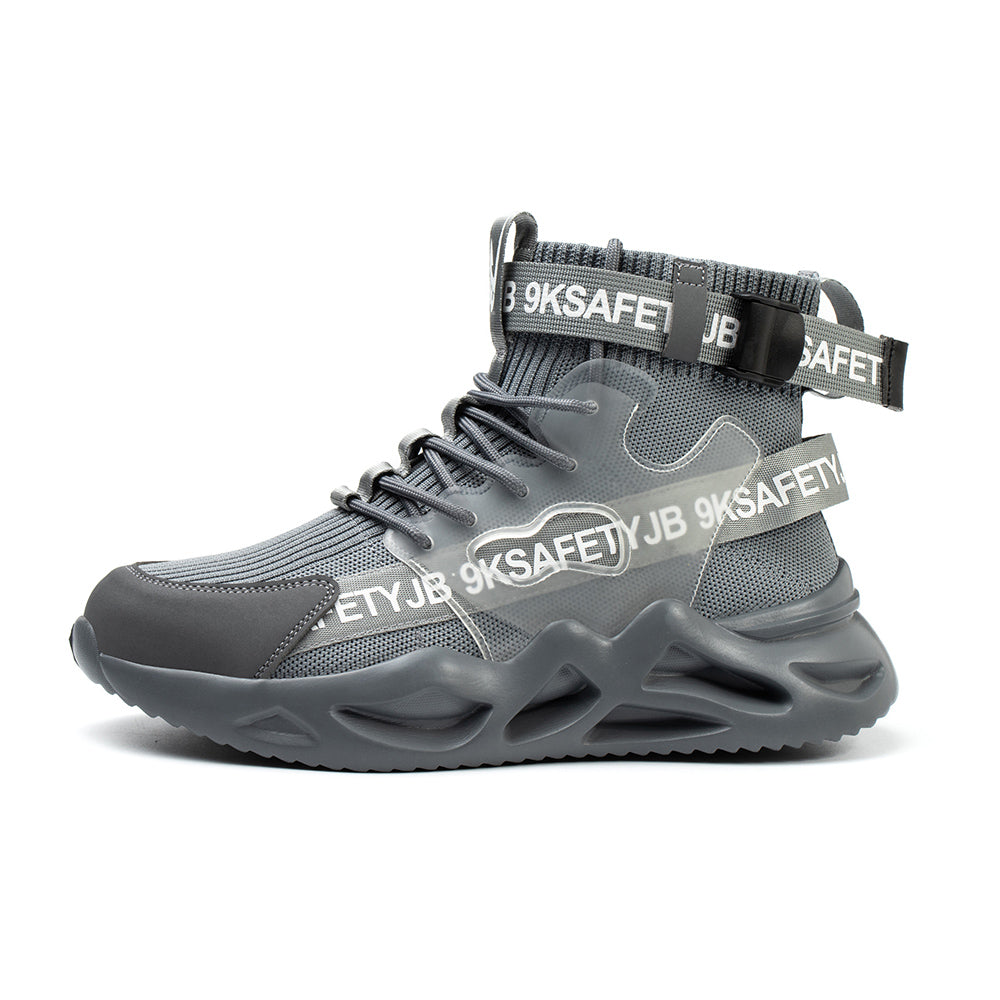 Anti-smashing and Anti-piercing Safety Shoes High-top Breathable Sports Shoes Work Shoes Decoration Workers Safety Protective Shoes