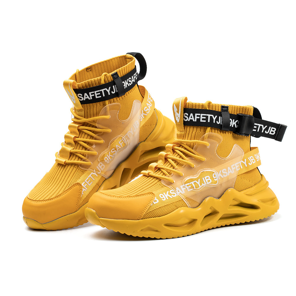 Anti-smashing and Anti-piercing Safety Shoes High-top Breathable Sports Shoes Work Shoes Decoration Workers Safety Protective Shoes