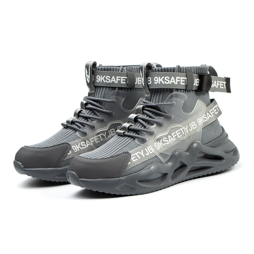 Anti-smashing and Anti-piercing Safety Shoes High-top Breathable Sports Shoes Work Shoes Decoration Workers Safety Protective Shoes