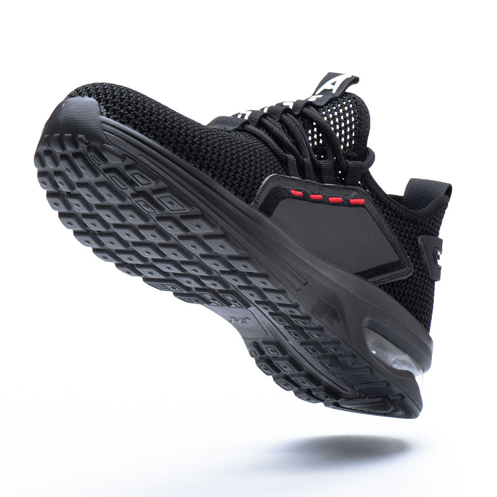 Mesh Flying Woven Breathable Sports Shoes Anti-smashing Anti-piercing Steel Toe Cap Safety Shoes Work Shoes