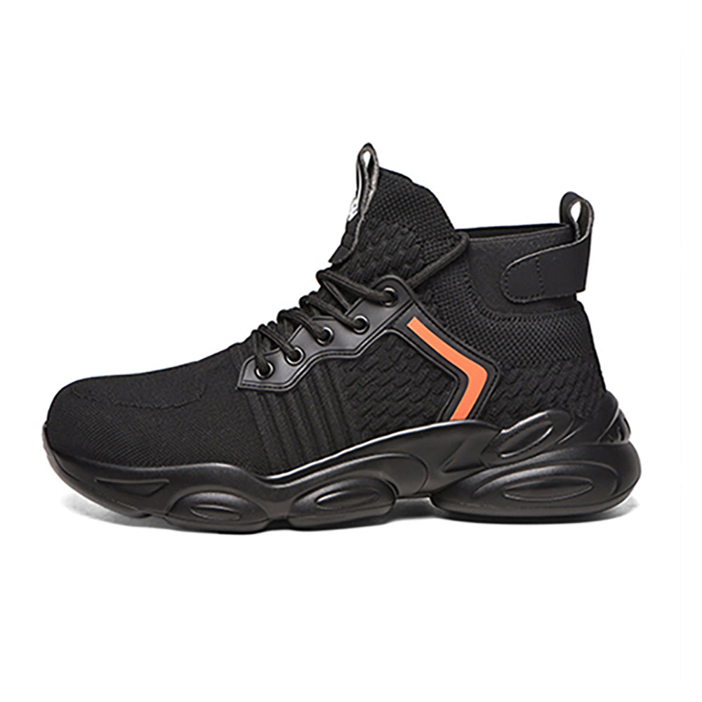 Men's Work Shoes Breathable Anti-smashing Anti-piercing Work Shoes Up To Standard Steel Toe Cap Work Boots Safety Shoes