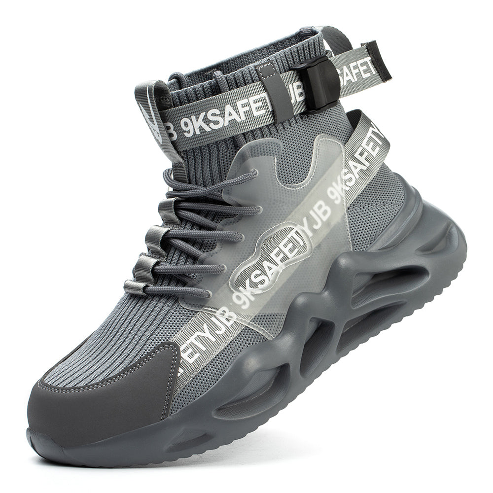Anti-smashing and Anti-piercing Safety Shoes High-top Breathable Sports Shoes Work Shoes Decoration Workers Safety Protective Shoes
