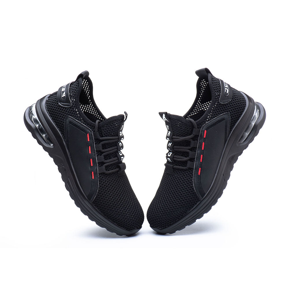 Mesh Flying Woven Breathable Sports Shoes Anti-smashing Anti-piercing Steel Toe Cap Safety Shoes Work Shoes