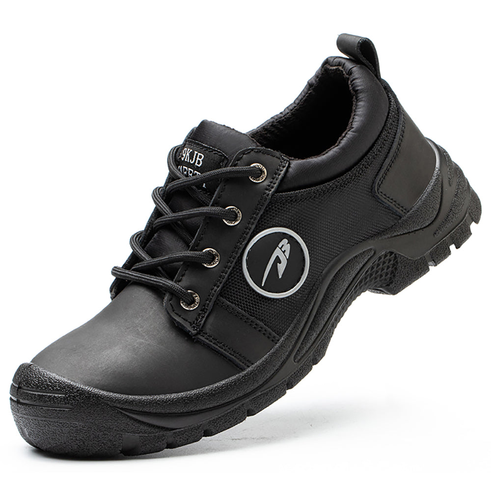 Men's Electric Welding Work Shoes Anti-scalding Anti-smashing Anti-piercing Waterproof Breathable Leather Canvas Boots Low-top Safety Shoes