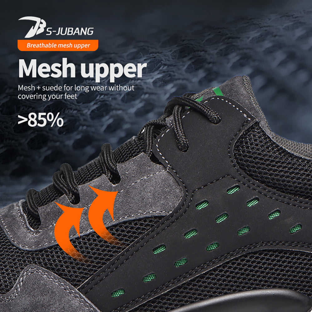 Outdoor Protective Shoes Breathable Wear-resistant Anti-smashing Anti-piercing Safety Shoes Flying Woven Non-slip Anti-scalding Work Shoes
