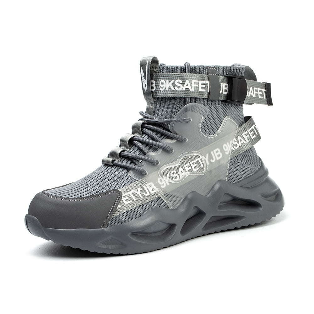 Anti-smashing and Anti-piercing Safety Shoes High-top Breathable Sports Shoes Work Shoes Decoration Workers Safety Protective Shoes