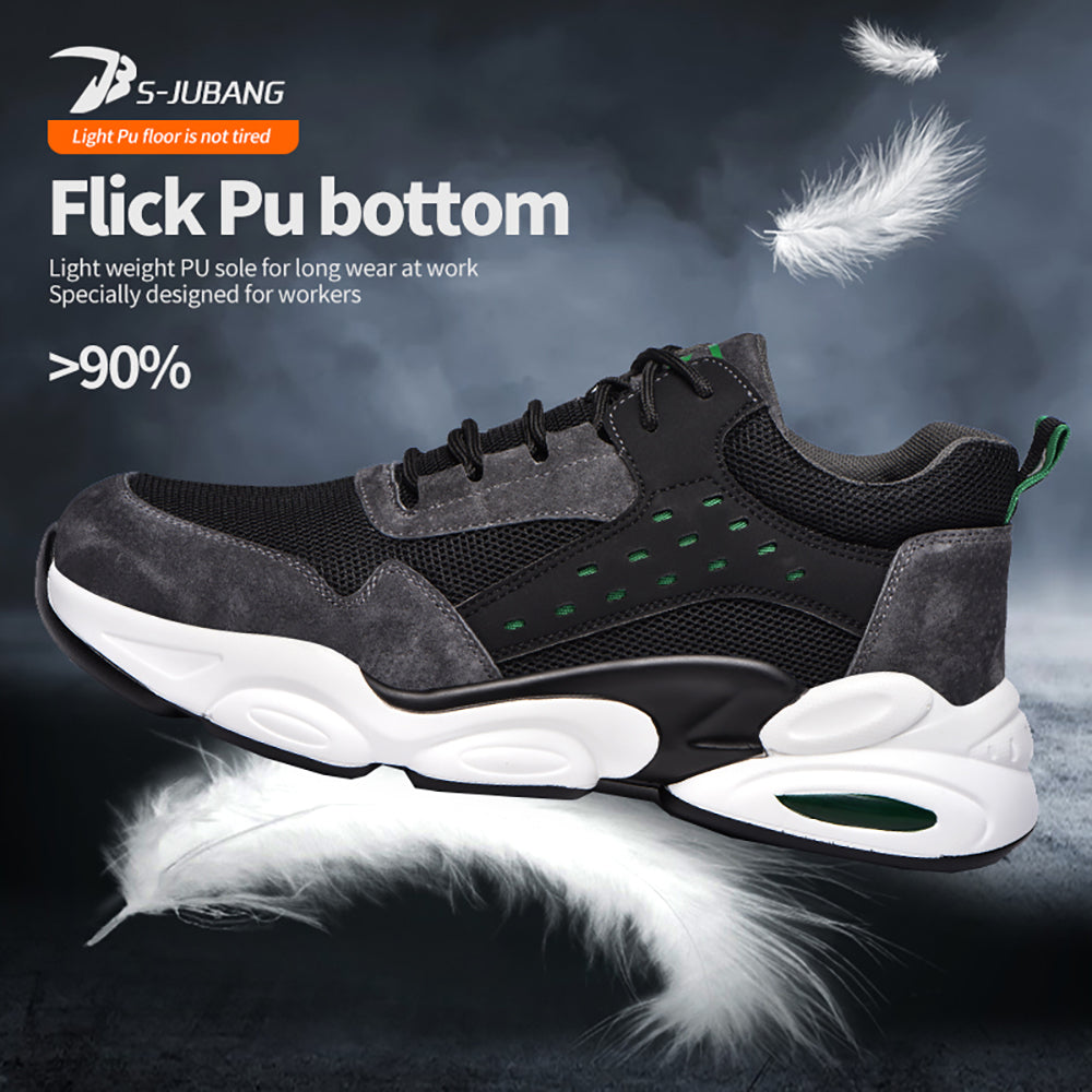 Outdoor Protective Shoes Breathable Wear-resistant Anti-smashing Anti-piercing Safety Shoes Flying Woven Non-slip Anti-scalding Work Shoes