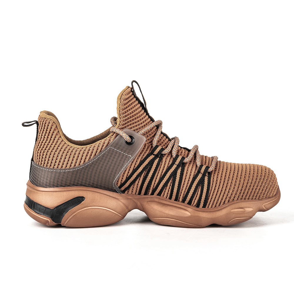 Summer Breathable Flying Woven Anti-smashing Anti-piercing Safety Shoes Deodorant Comfortable Non-slip Work Shoes