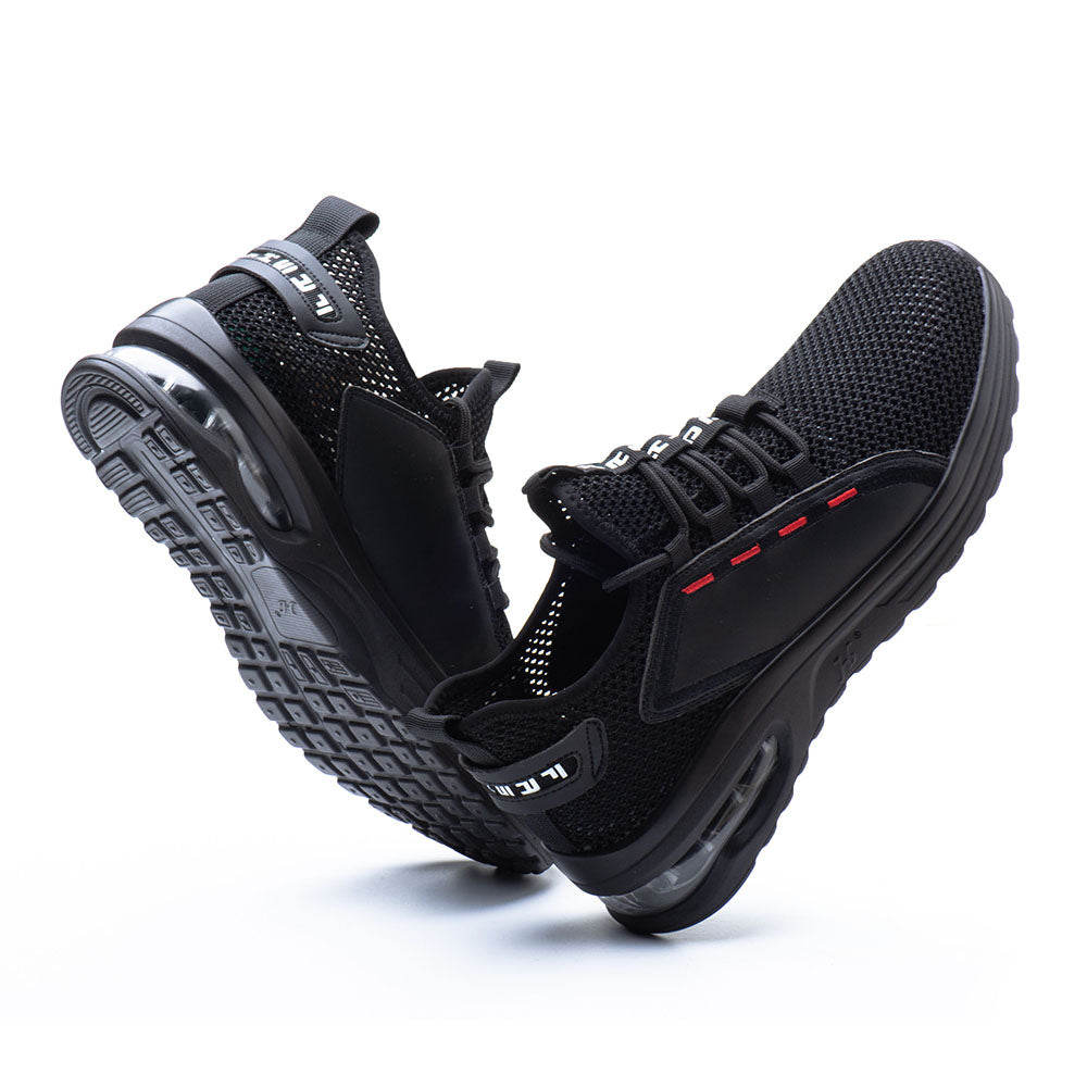 Mesh Flying Woven Breathable Sports Shoes Anti-smashing Anti-piercing Steel Toe Cap Safety Shoes Work Shoes