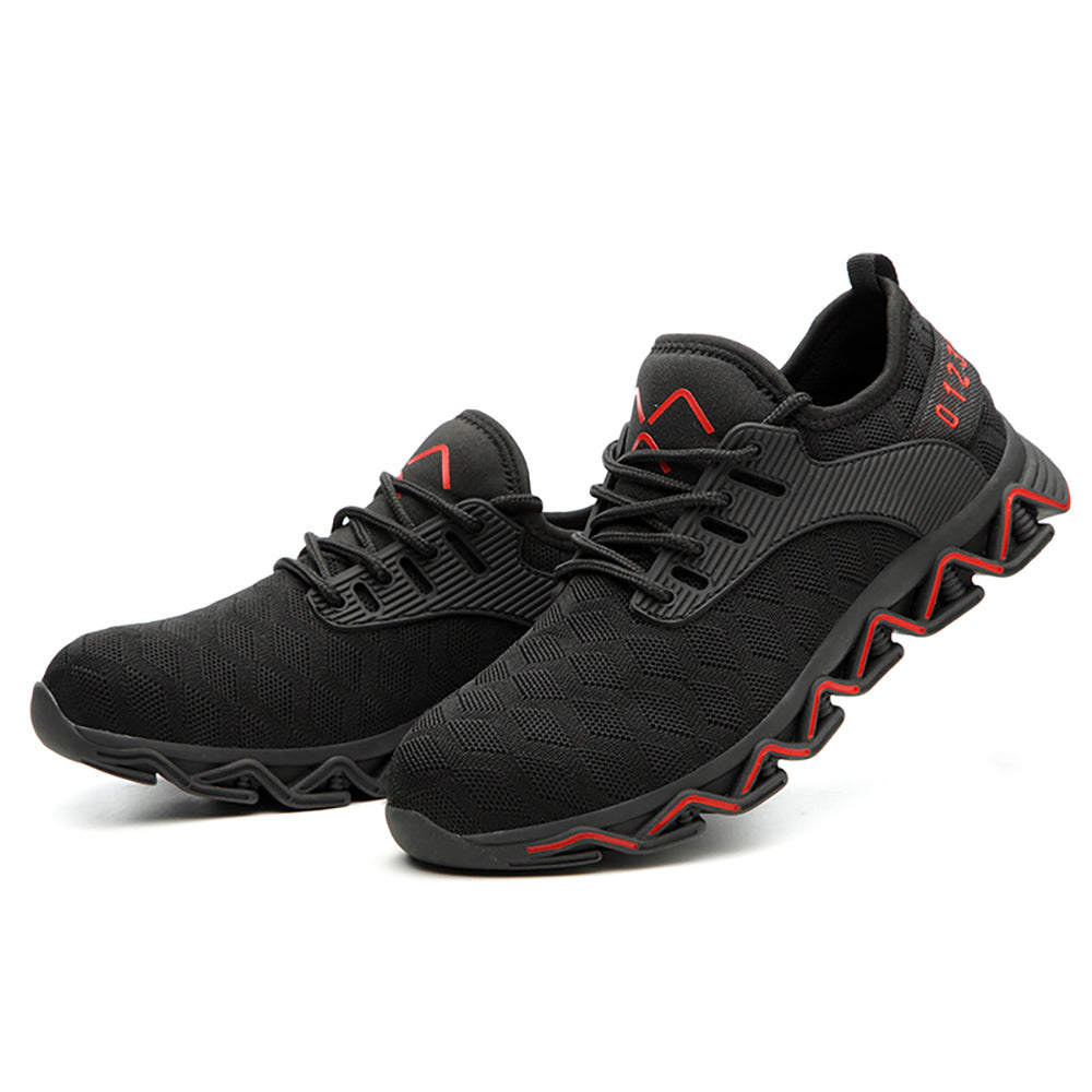 Safety Shoes Men's Summer Steel Toe Cap Lightweight Anti-smashing Anti-piercing Safety Electrician Work Shoes