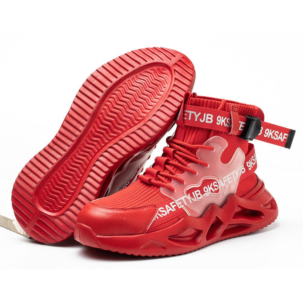 Anti-smashing and Anti-piercing Safety Shoes High-top Breathable Sports Shoes Work Shoes Decoration Workers Safety Protective Shoes
