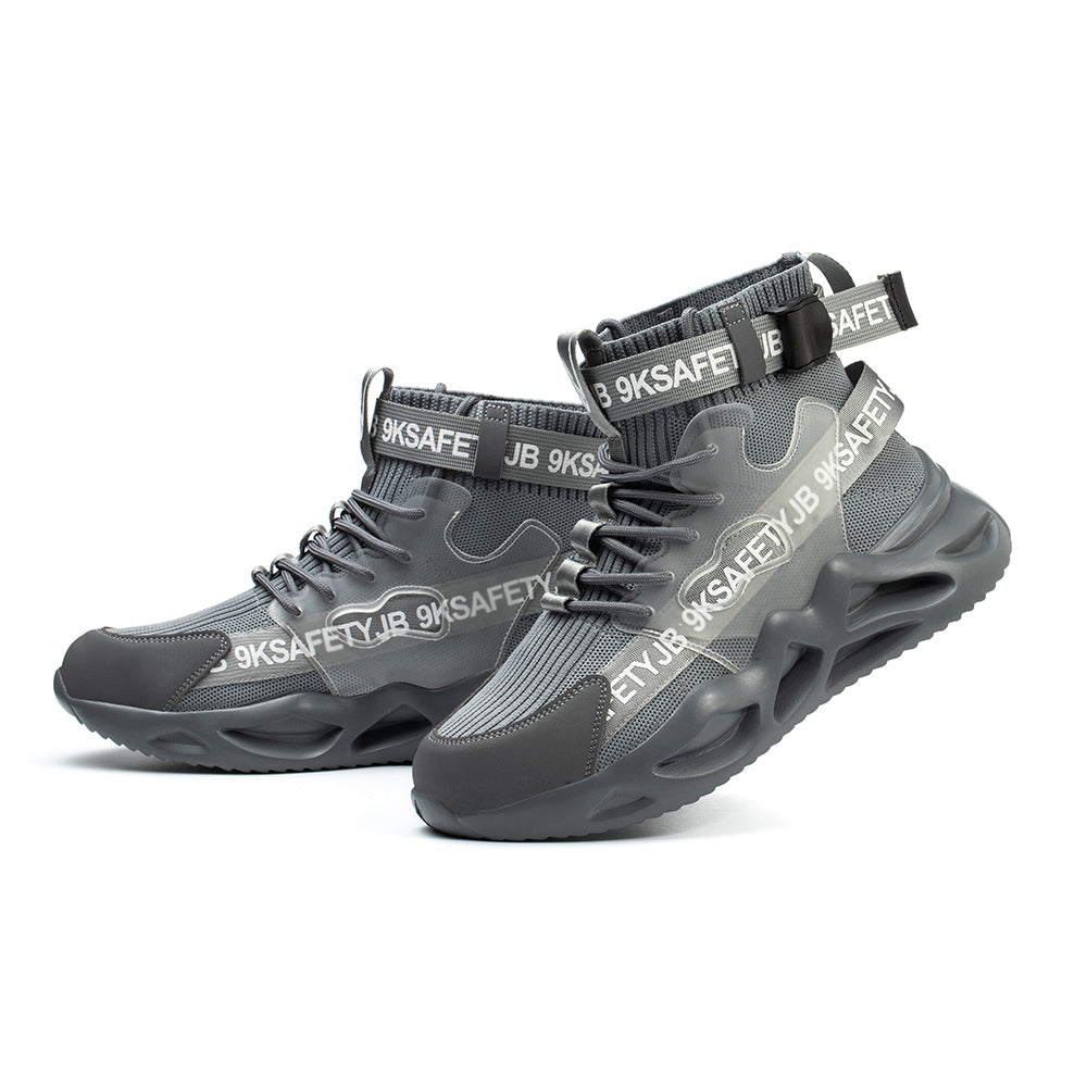 Anti-smashing and Anti-piercing Safety Shoes High-top Breathable Sports Shoes Work Shoes Decoration Workers Safety Protective Shoes