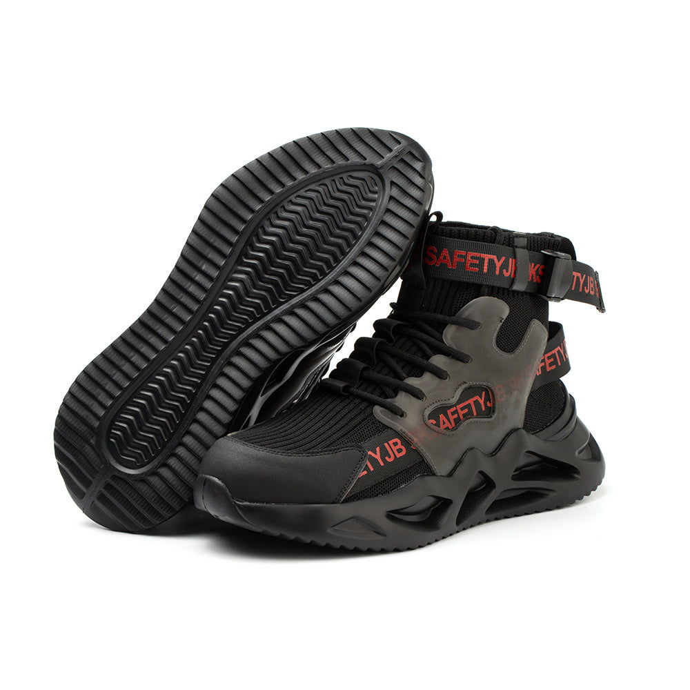 Anti-smashing and Anti-piercing Safety Shoes High-top Breathable Sports Shoes Work Shoes Decoration Workers Safety Protective Shoes
