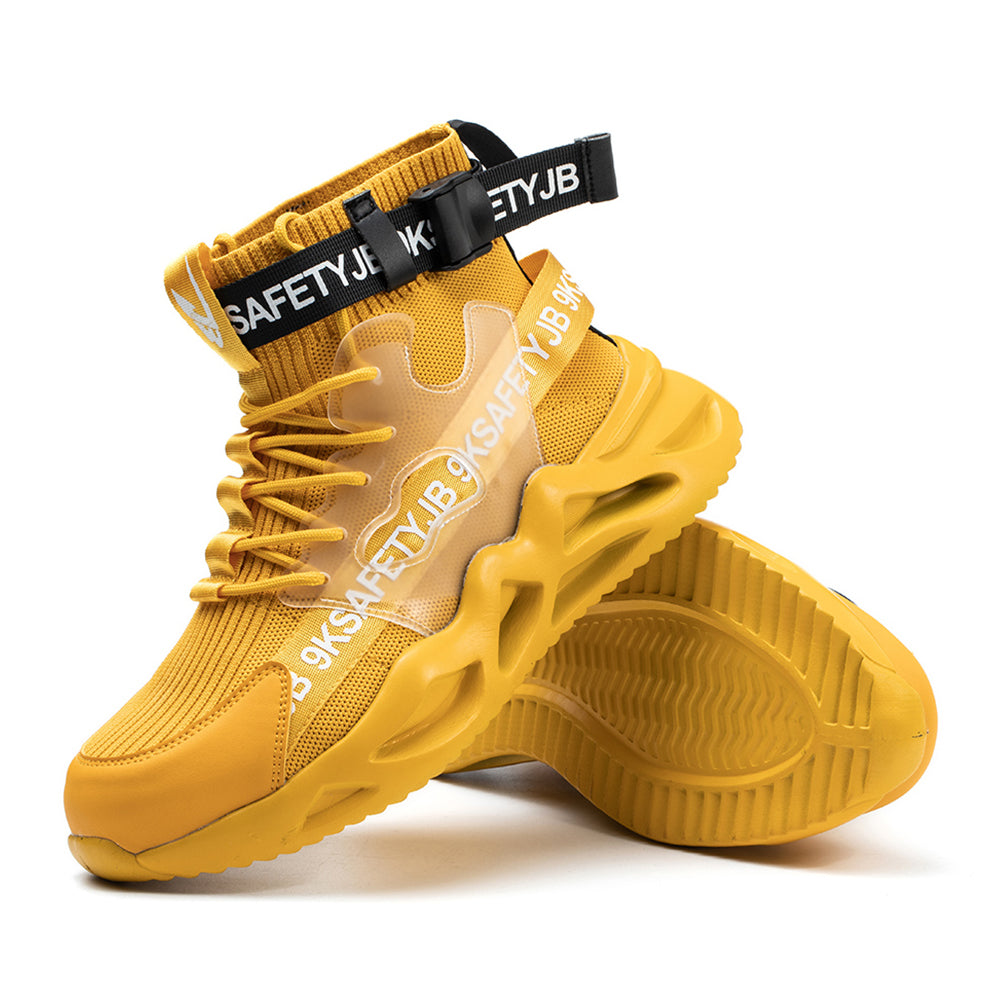 Anti-smashing and Anti-piercing Safety Shoes High-top Breathable Sports Shoes Work Shoes Decoration Workers Safety Protective Shoes