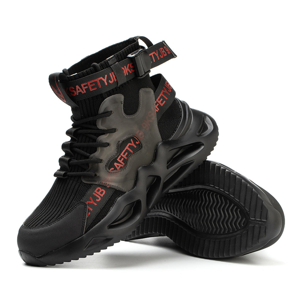 Anti-smashing and Anti-piercing Safety Shoes High-top Breathable Sports Shoes Work Shoes Decoration Workers Safety Protective Shoes