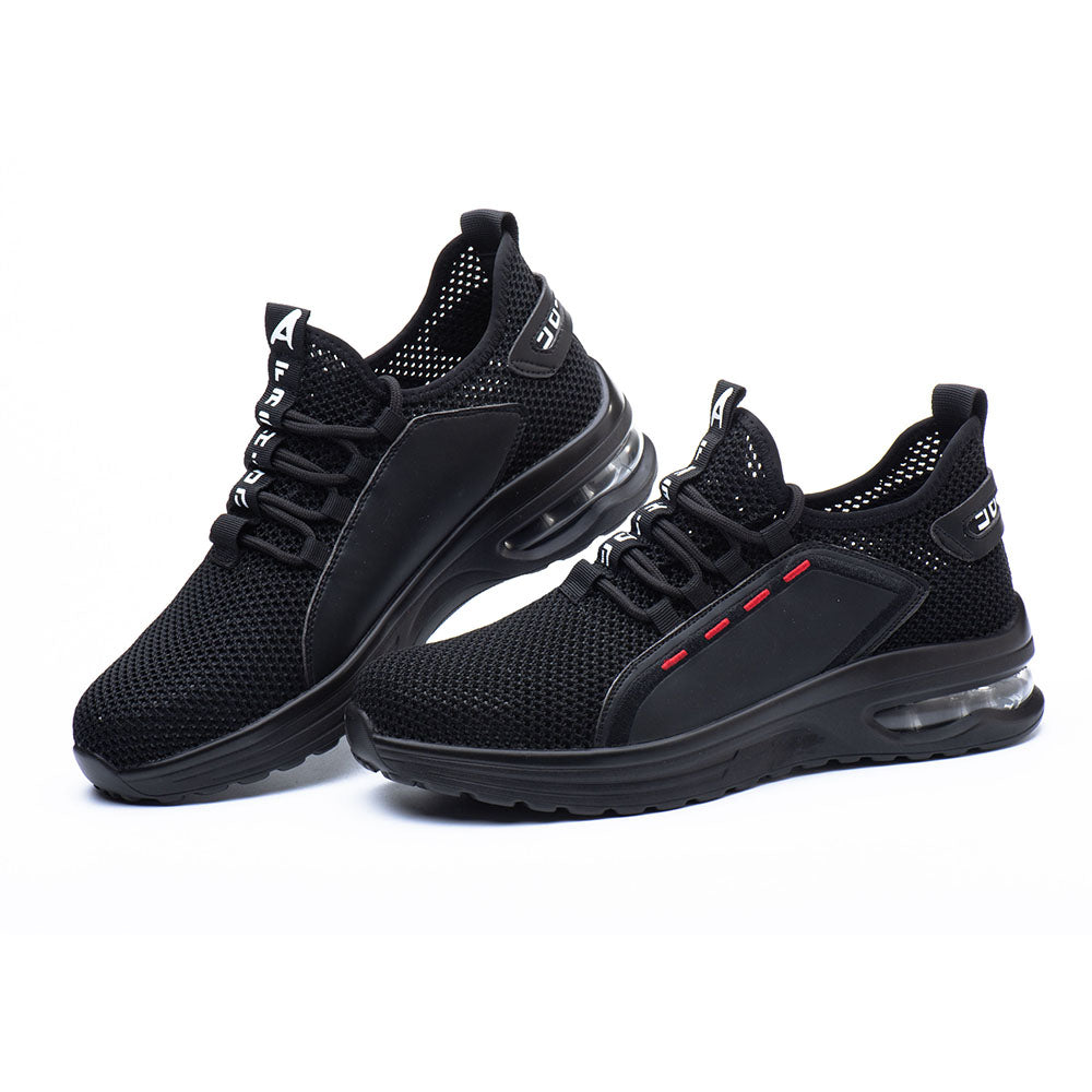 Mesh Flying Woven Breathable Sports Shoes Anti-smashing Anti-piercing Steel Toe Cap Safety Shoes Work Shoes