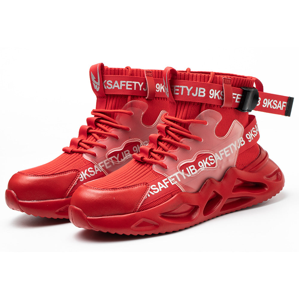Anti-smashing and Anti-piercing Safety Shoes High-top Breathable Sports Shoes Work Shoes Decoration Workers Safety Protective Shoes