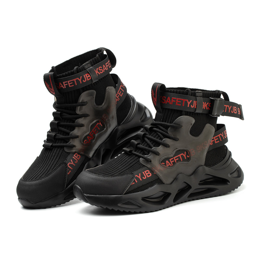 Anti-smashing and Anti-piercing Safety Shoes High-top Breathable Sports Shoes Work Shoes Decoration Workers Safety Protective Shoes