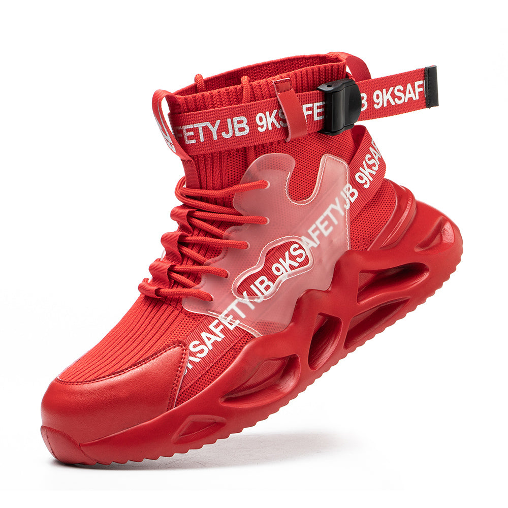Anti-smashing and Anti-piercing Safety Shoes High-top Breathable Sports Shoes Work Shoes Decoration Workers Safety Protective Shoes