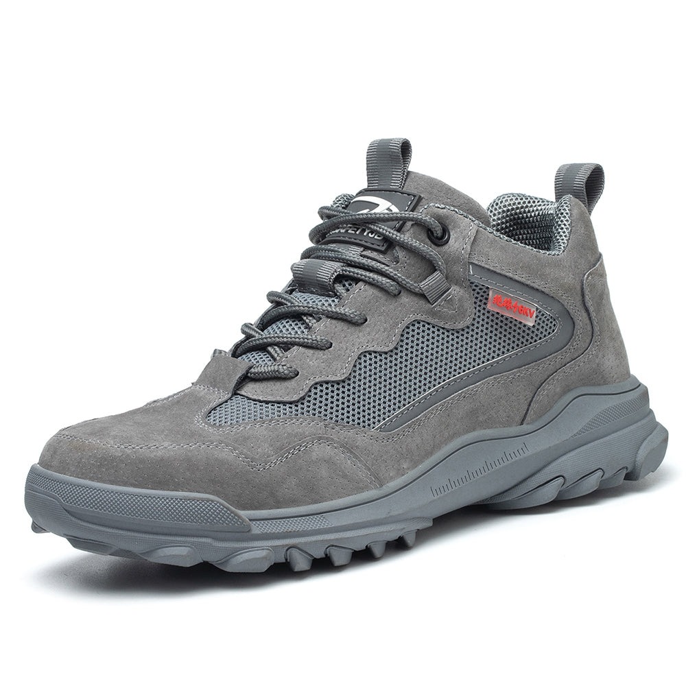 Insulated Electrician Shoes Beef Tendon Bottom Steel Toe Cap Anti-smashing Anti-stab Safety Shoes Mesh Breathable Work Shoes