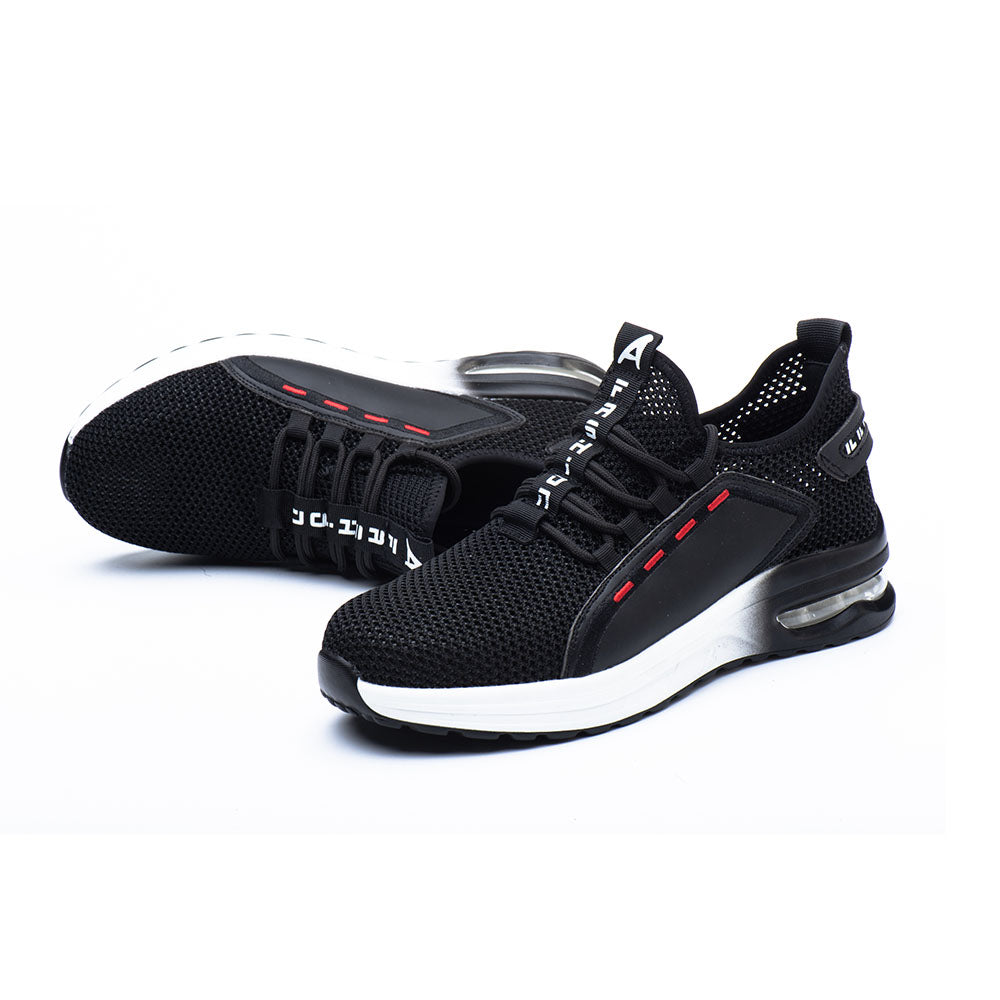 Mesh Flying Woven Breathable Sports Shoes Anti-smashing Anti-piercing Steel Toe Cap Safety Shoes Work Shoes