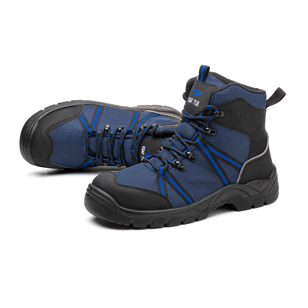 Anti-static High Top Breathable Lightweight Sports Shoes Anti Smash Anti Puncture Safety Shoes Work Shoes