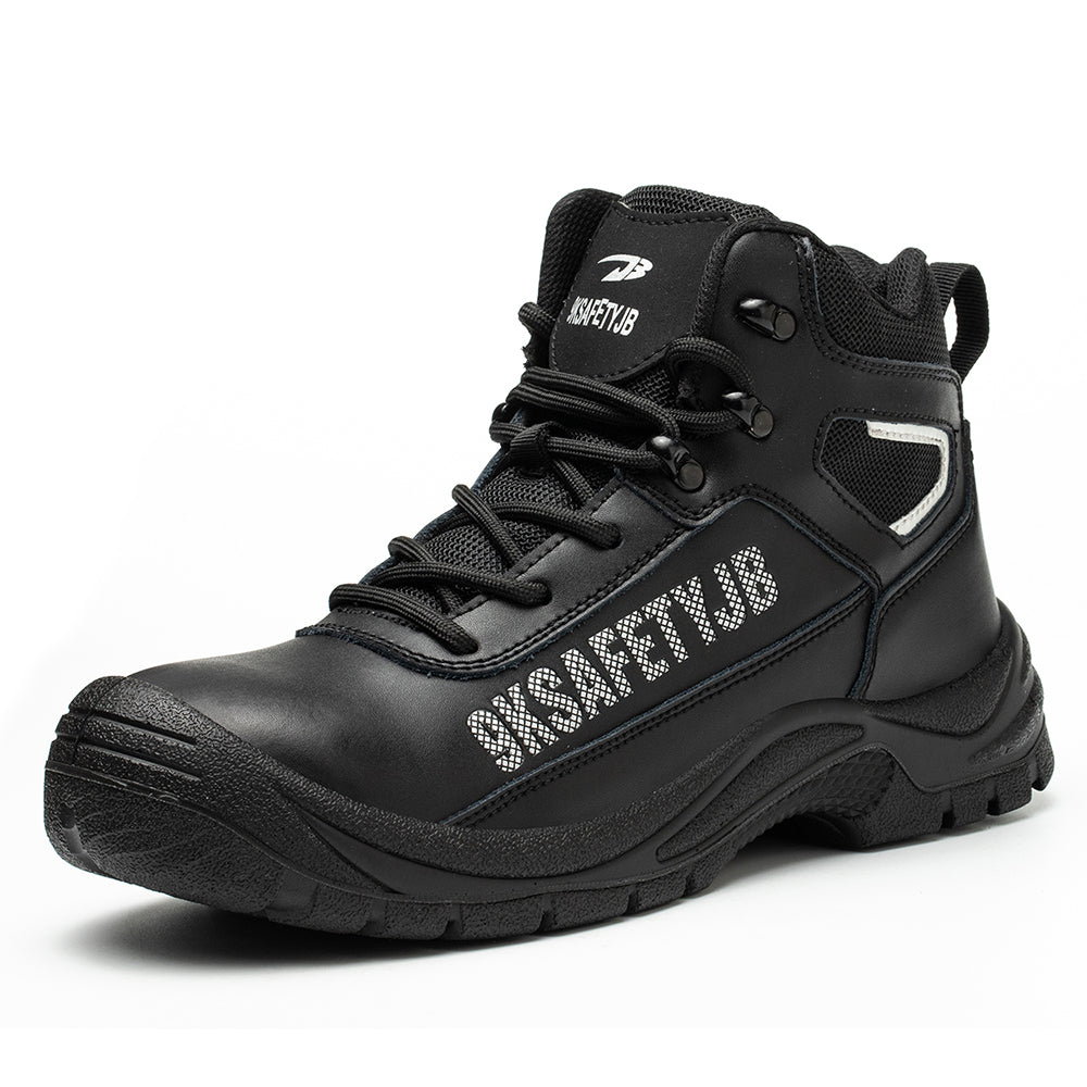 Anti-smashing Steel Head Kevlar Midsole Anti-puncture Work Shoes Cowhide Wear-resistant Waterproof Safety Shoes Welder Shoes