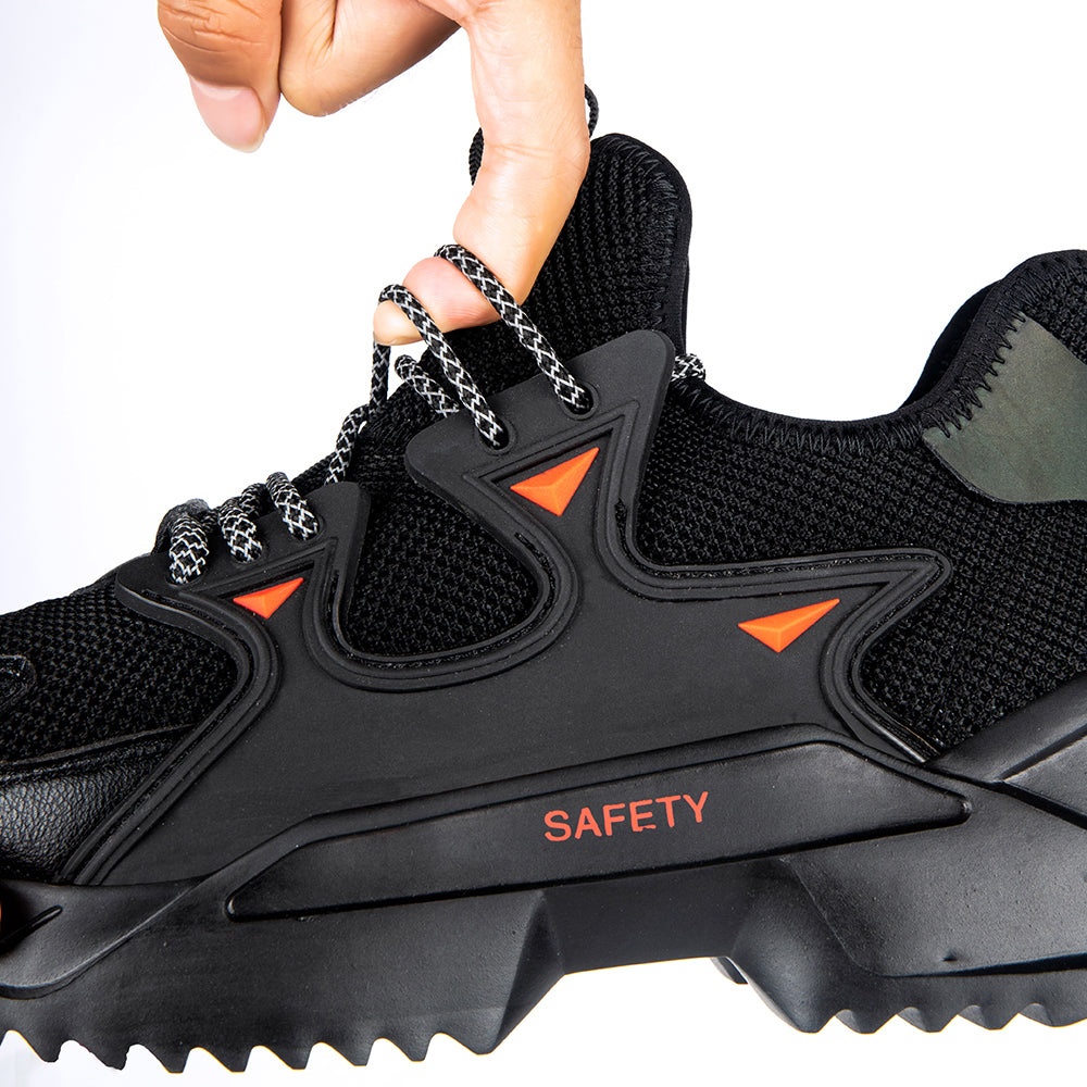 Men's Summer Breathable Safety Shoes Anti-smashing Anti-stab Boots Casual Safety Site Work Shoes Protective Shoes