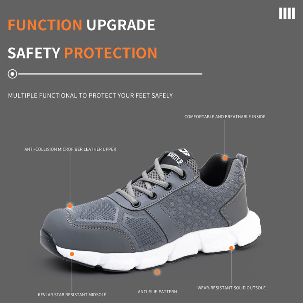 Low-top Breathable Sports Shoes Steel Toe Cap Anti-smashing Anti-piercing Safety Shoes Non-slip Work Shoes