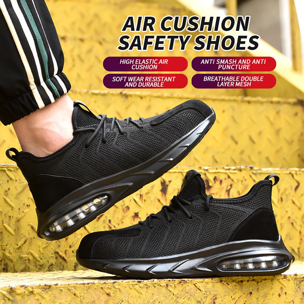 Breathable Light Air Cushion Anti-smashing Anti-piercing Safety Shoes Work Shoes Steel Toe Cap Protective Shoes