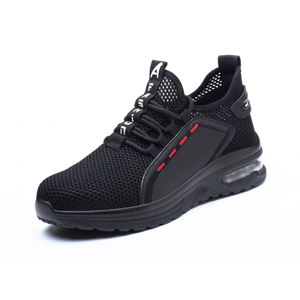 Mesh Flying Woven Breathable Sports Shoes Anti-smashing Anti-piercing Steel Toe Cap Safety Shoes Work Shoes
