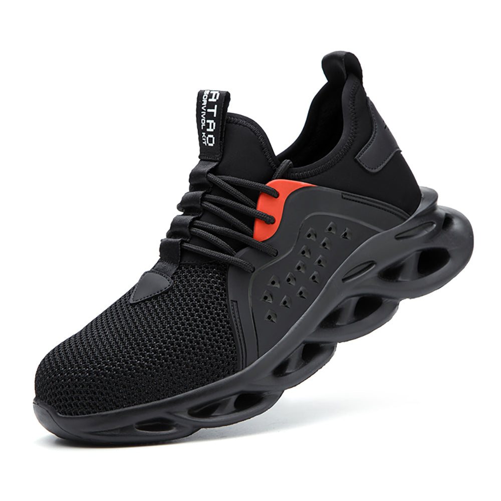 Anti-smashing and Anti-piercing Safety Shoes Air Cushion Shock-absorbing Work Shoes Light and Comfortable Slow-bounce Sneakers