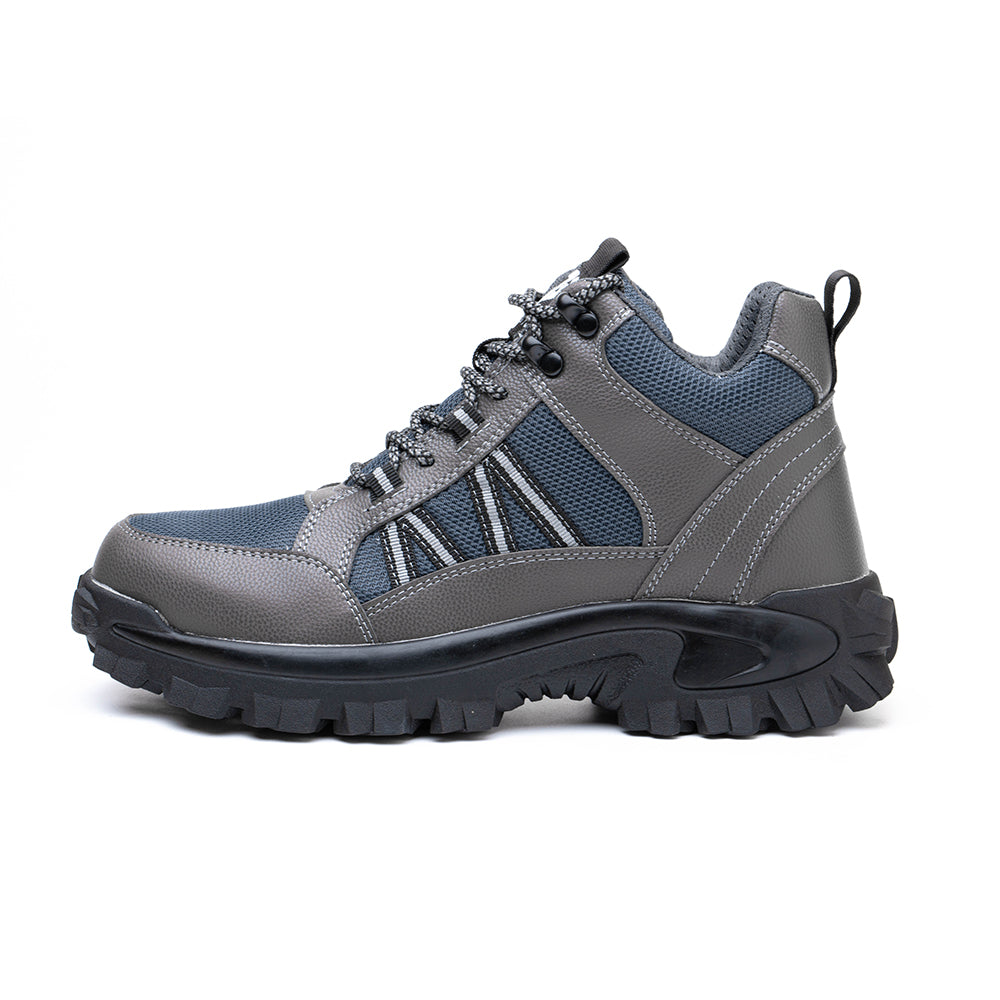 Men's Anti-smashing and Anti-piercing High-top Safety Protective Shoes Construction Site Workshop Work Shoes To Keep Warm