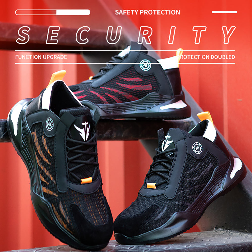 Anti-smashing Anti-piercing Steel Toe Cap Safety Protection Work Shoes Protective Shoes Breathable Wear-resistant Safety Shoes