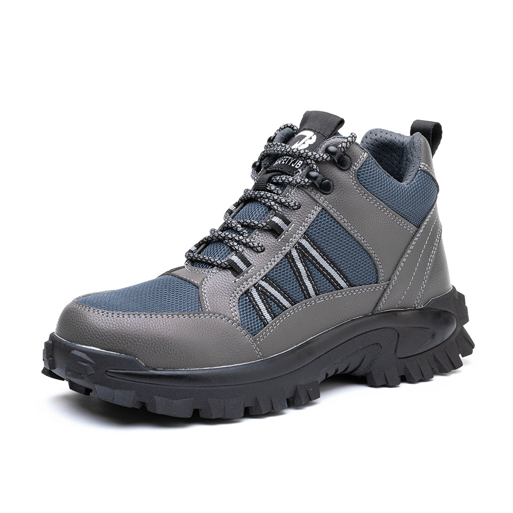 Men's Anti-smashing and Anti-piercing High-top Safety Protective Shoes Construction Site Workshop Work Shoes To Keep Warm