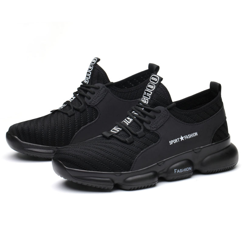 Men's Steel Toe Cap Anti-smashing Anti-piercing Safety Shoes Work Shoes Light Shock-absorbing Breathable Wear-resistant