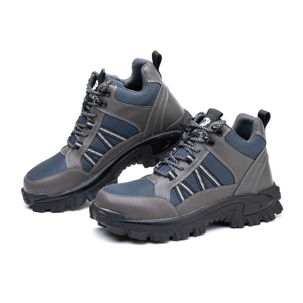 Men's Anti-smashing and Anti-piercing High-top Safety Protective Shoes Construction Site Workshop Work Shoes To Keep Warm