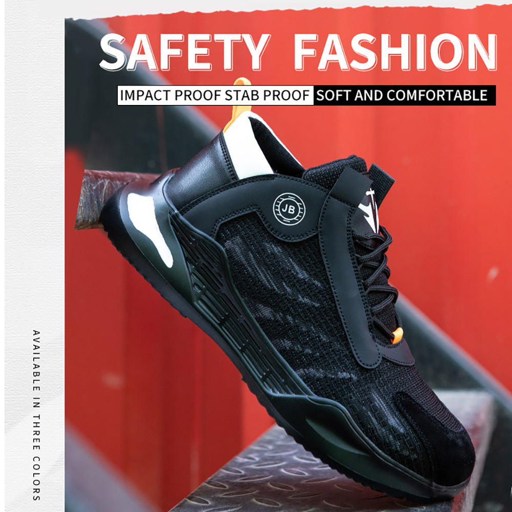 Anti-smashing Anti-piercing Steel Toe Cap Safety Protection Work Shoes Protective Shoes Breathable Wear-resistant Safety Shoes