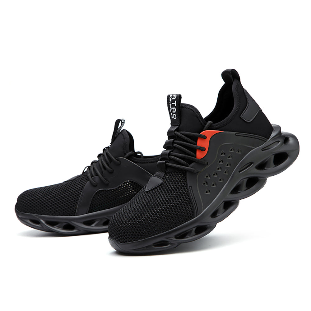 Anti-smashing and Anti-piercing Safety Shoes Air Cushion Shock-absorbing Work Shoes Light and Comfortable Slow-bounce Sneakers