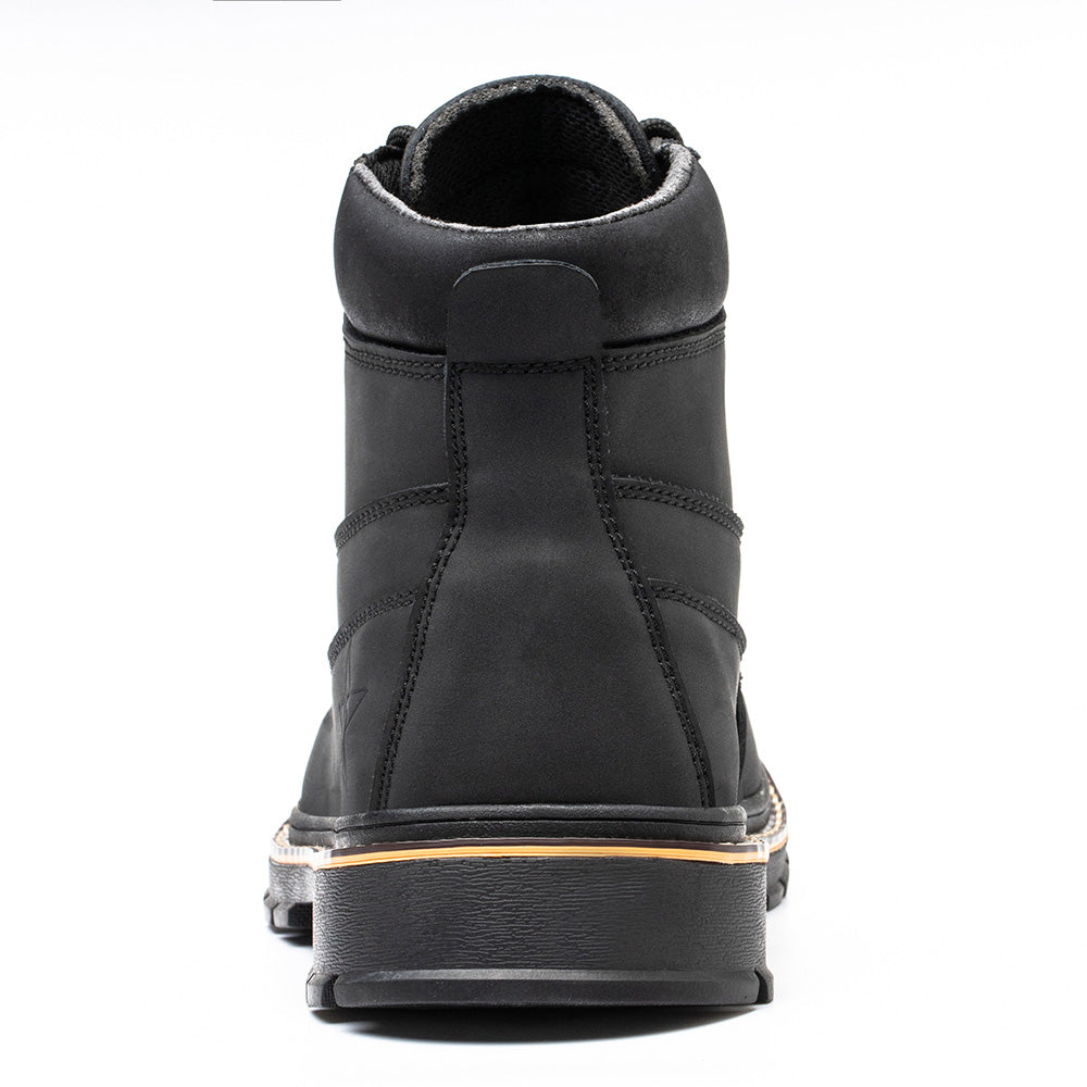 Men's Microfiber Leather Safety Boots High-top Anti-smashing Anti-puncture Work Shoes Fashion Safety Shoes