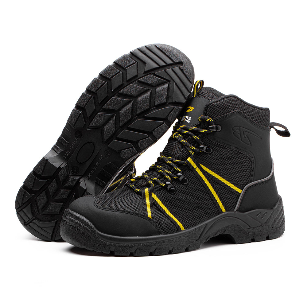 Anti-static High Top Breathable Lightweight Sports Shoes Anti Smash Anti Puncture Safety Shoes Work Shoes