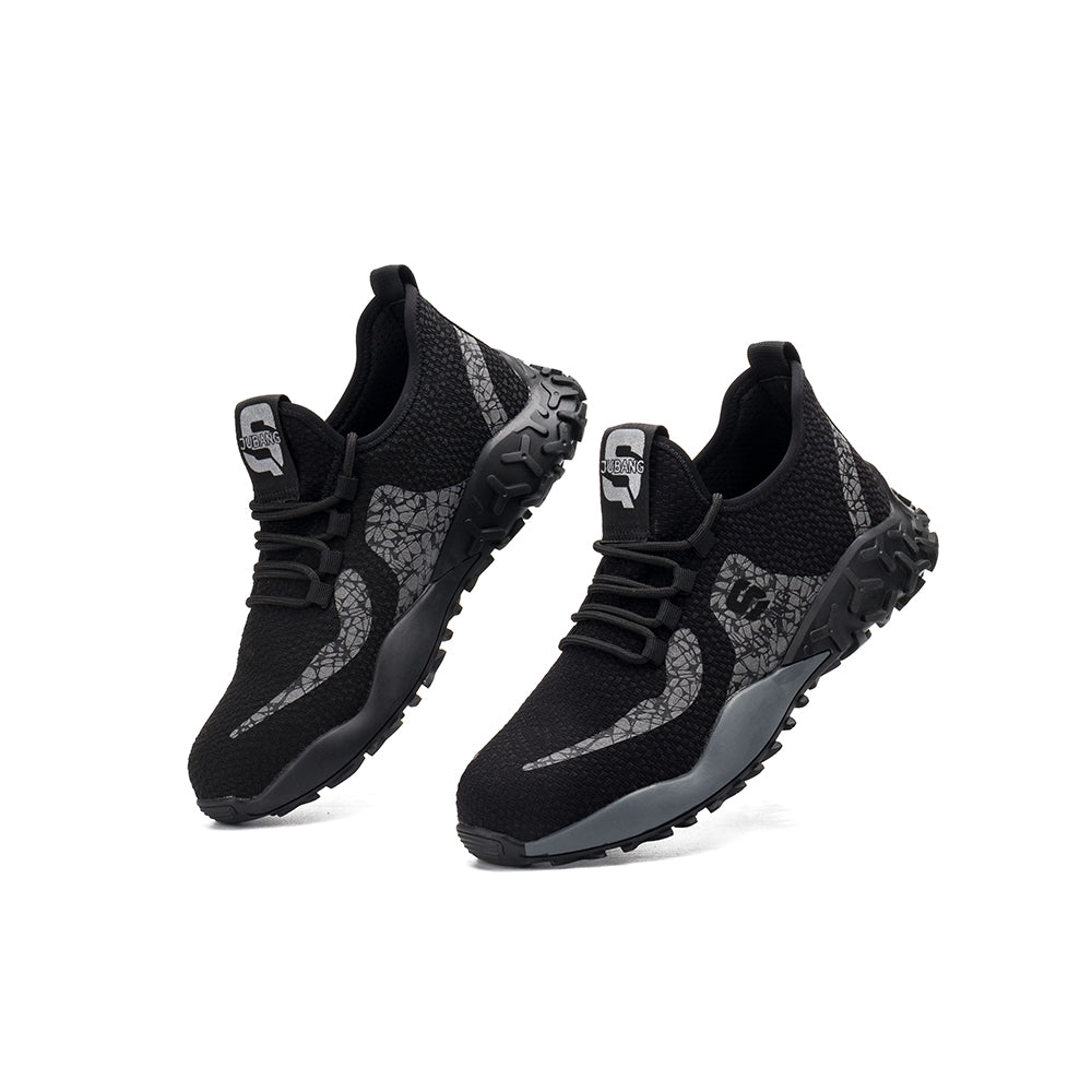 Lightweight Breathable Sports Shoes Anti-smashing Anti-piercing Safety Shoes Steel Toe Cap Non-slip Fashion Work Shoes