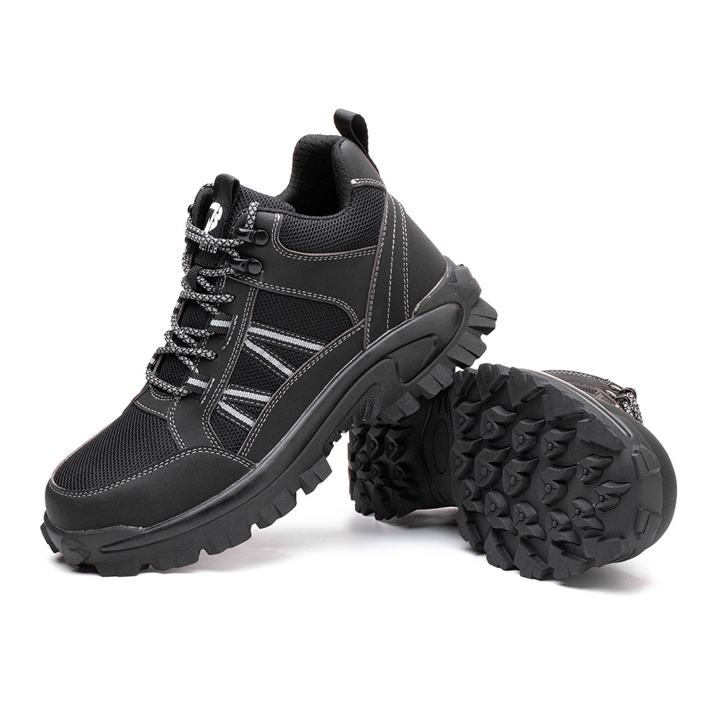 Men's Anti-smashing and Anti-piercing High-top Safety Protective Shoes Construction Site Workshop Work Shoes To Keep Warm