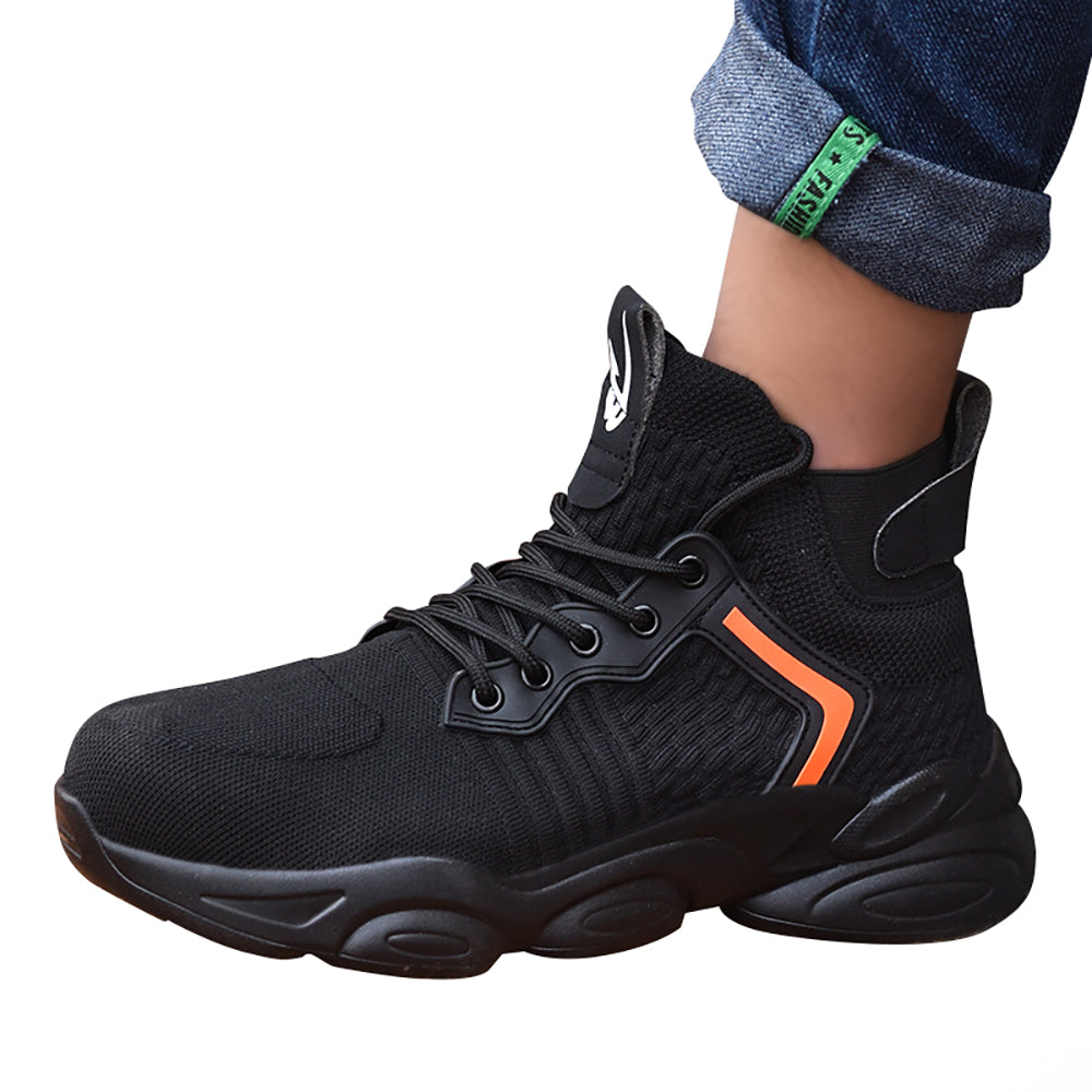 Men's Work Shoes Breathable Anti-smashing Anti-piercing Work Shoes Up To Standard Steel Toe Cap Work Boots Safety Shoes