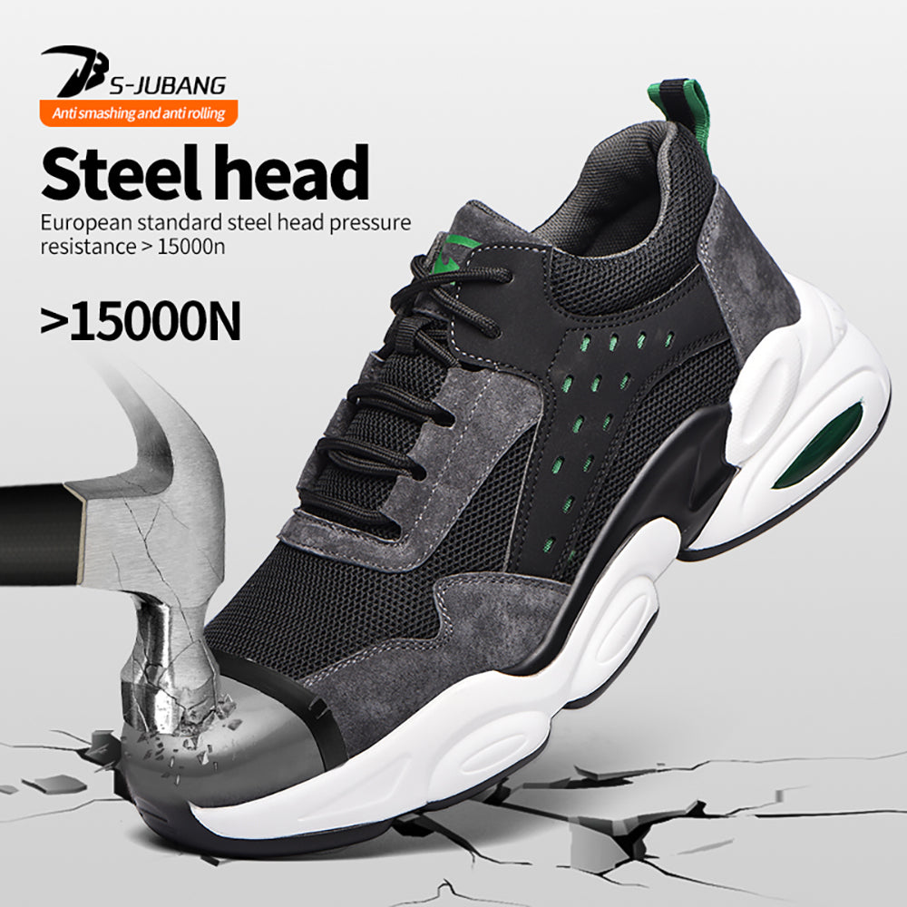 Outdoor Protective Shoes Breathable Wear-resistant Anti-smashing Anti-piercing Safety Shoes Flying Woven Non-slip Anti-scalding Work Shoes