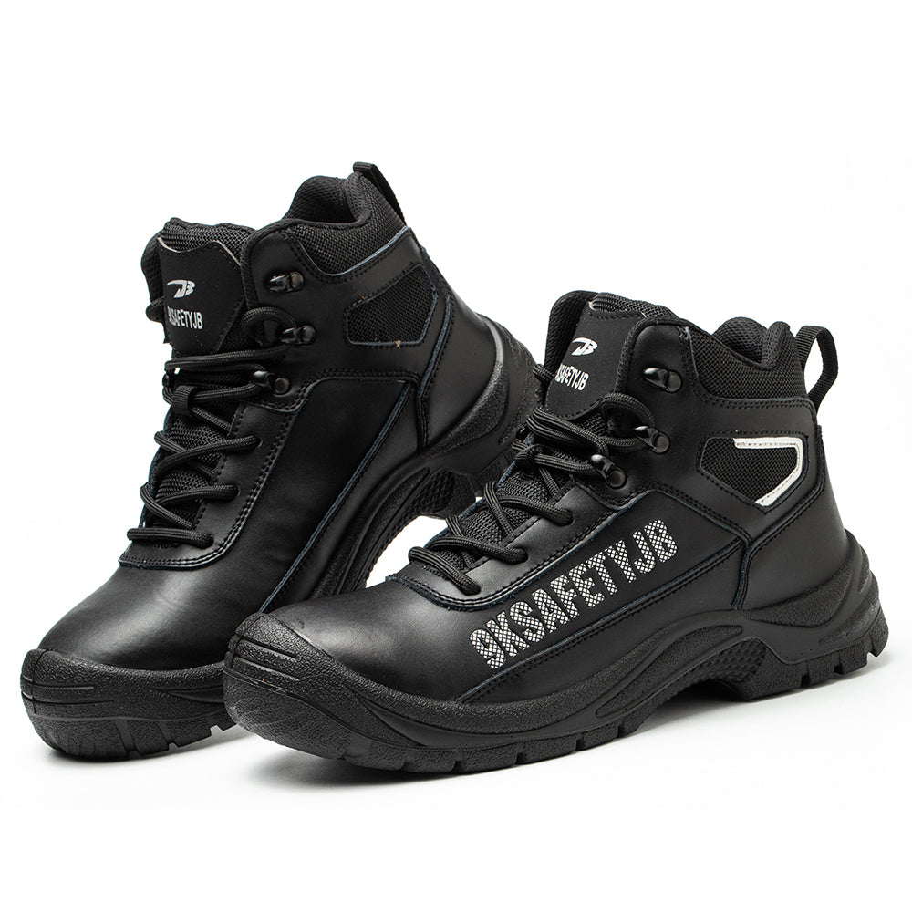 Anti-smashing Steel Head Kevlar Midsole Anti-puncture Work Shoes Cowhide Wear-resistant Waterproof Safety Shoes Welder Shoes